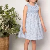 Paris Dress in a blue Almudena print