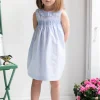 París dress. Blue stripes