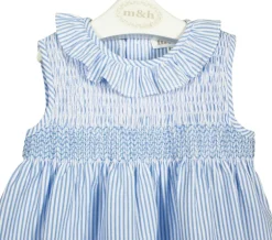 París dress. Blue stripes