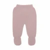 Pastel pink thick knit baby leggings