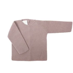Pastel pink thick knit sweater