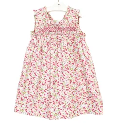 Pink and green Cádiz dress