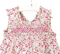 Pink and green Cádiz dress