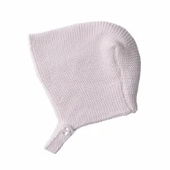 Pink baby knit bonnet
