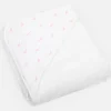 Pink birds hooded towel