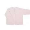 Pink buttoned thick knit cardigan