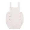 Pink knit baby dungaree