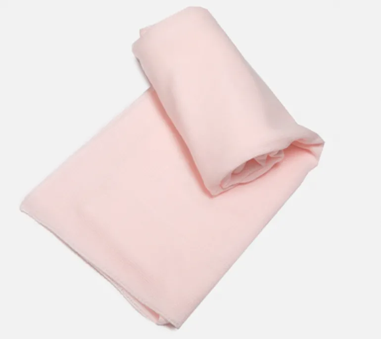 Pink knitted blanket