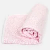 Pink leaves swaddle blanket