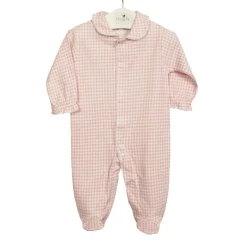 Pink plaid sleepsuit