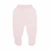 Pink thick knit baby leggings