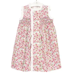 Rafaela dress pink and green flowers