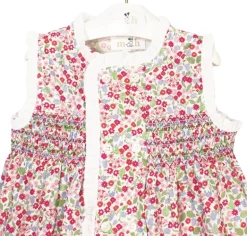 Rafaela dress pink and green flowers