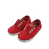 Red canvas without laces