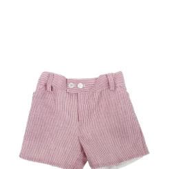 Red stripes boy short