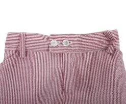 Red stripes boy short