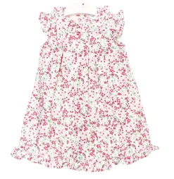 Rocío dress in Fucsia Alma print