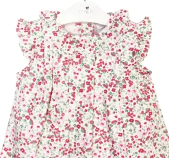 Rocío dress in Fucsia Alma print
