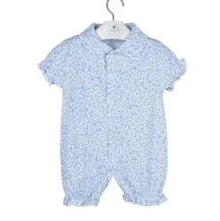 Short blue and white sleepsuit