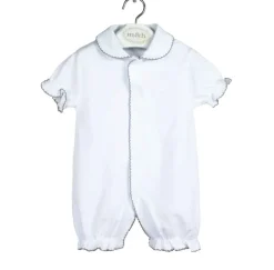 Short m&h sleepsuit grey stitch