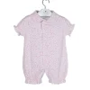 Short pink and white sleepsuit