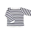 Striped sailor sweater. White and navy blue