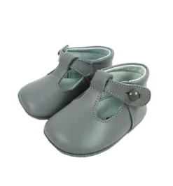 T-bar pram shoes grey