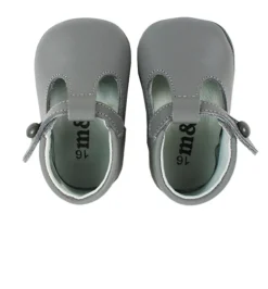 T-bar pram shoes grey