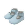 T-bar pram shoes light blue