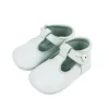 T-bar pram shoes white