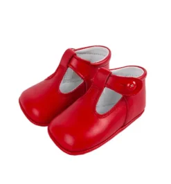T-bar-pram shoes red