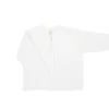 White buttoned thick knit cardigan