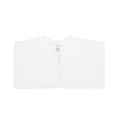White buttoned thick knit cardigan