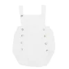 White knit baby dungaree