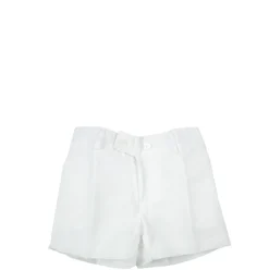 White linen bermuda