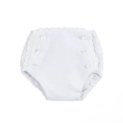 White piqué fabric bloomer