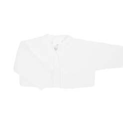 White short thick knit cardigan